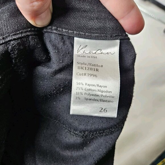 KanCan Bk1281R Black Skinny Jeans Women's‎ High Rise size 26 - Picture 9 of 10